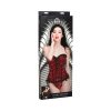 Master Series Scarlet Seduction Lace-Up Corset & Thong M