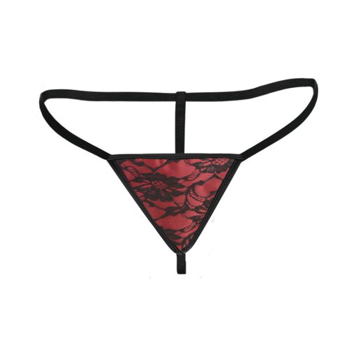 Master Series Scarlet Seduction Lace-Up Corset & Thong M - Image 5