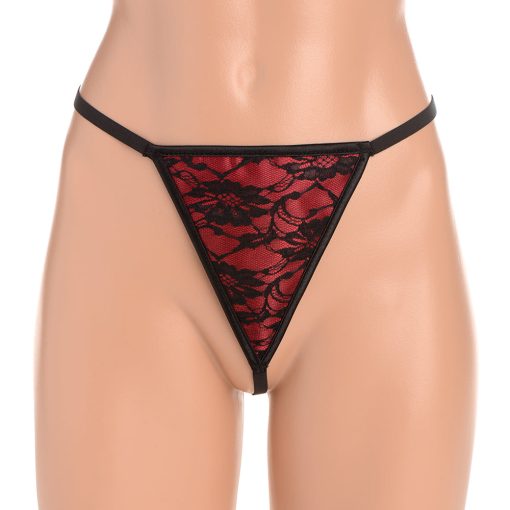 Master Series Scarlet Seduction Lace-Up Corset & Thong M - Image 8