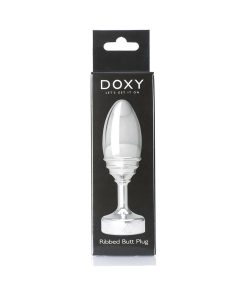 Doxy Ribbed Metal Butt Plug
