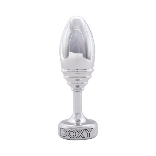 Doxy Ribbed Metal Butt Plug - Image 2