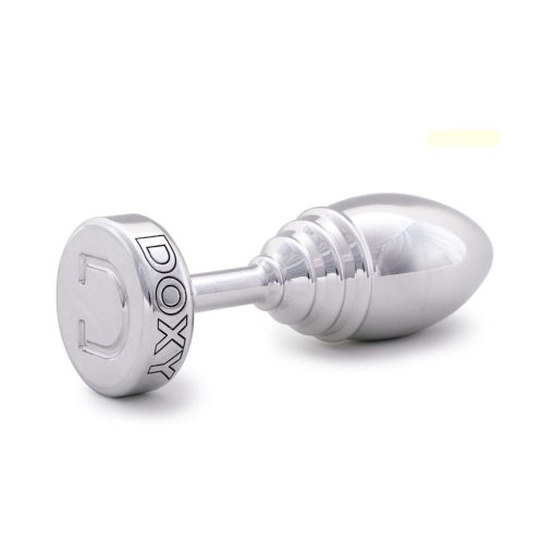 Doxy Ribbed Metal Butt Plug - Image 3