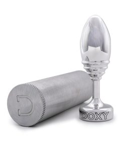 Doxy Ribbed Metal Butt Plug