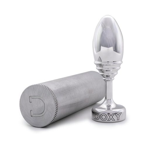 Doxy Ribbed Metal Butt Plug - Image 4