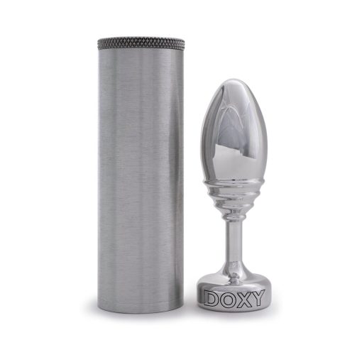 Doxy Ribbed Metal Butt Plug - Image 5