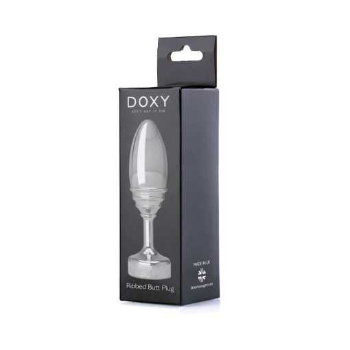 Doxy Ribbed Metal Butt Plug - Image 6