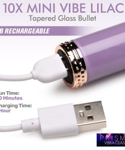 Prisms 10X Mini Glass Vibe Lilac