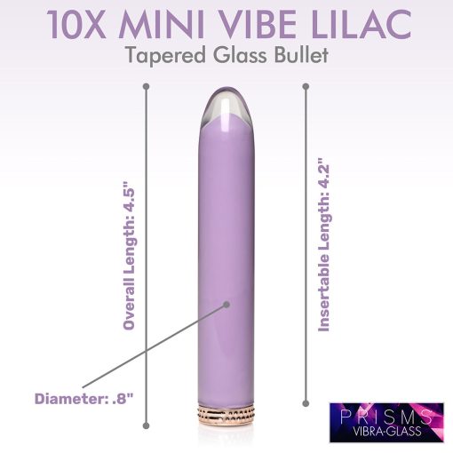 Prisms 10X Mini Glass Vibe Lilac - Image 10