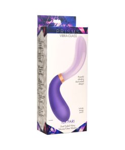 Prisms 10X Pari Dual Ended Wavy Silicone/Glass Vibrator