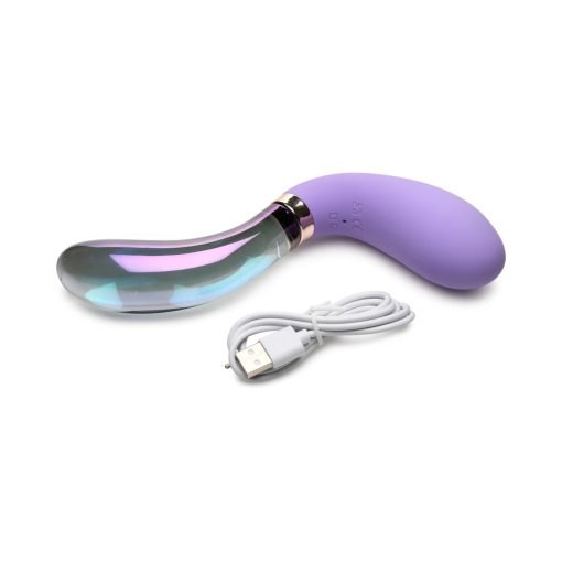 Prisms 10X Pari Dual Ended Wavy Silicone/Glass Vibrator - Image 6