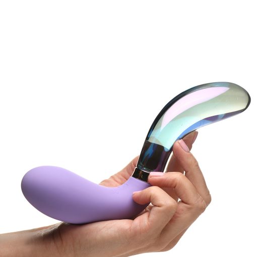 Prisms 10X Pari Dual Ended Wavy Silicone/Glass Vibrator - Image 8