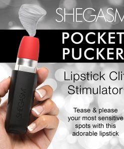 Shegasm Pocket Pucker 9X Silicone Lipstick Clit Stimulator