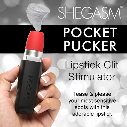 Shegasm Pocket Pucker 9X Silicone Lipstick Clit Stimulator - Image 9