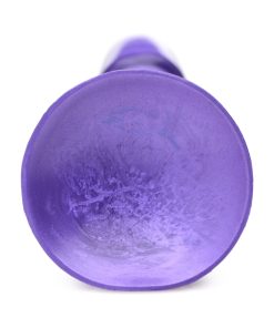 Simply Sweet 7 In. Metallic Silicone Dildo Purple