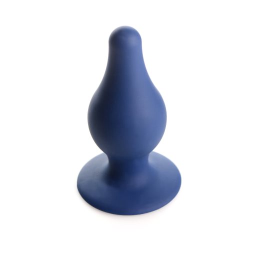 Squeeze-It Squeezable Tapered Large Anal Plug Blue - Image 3