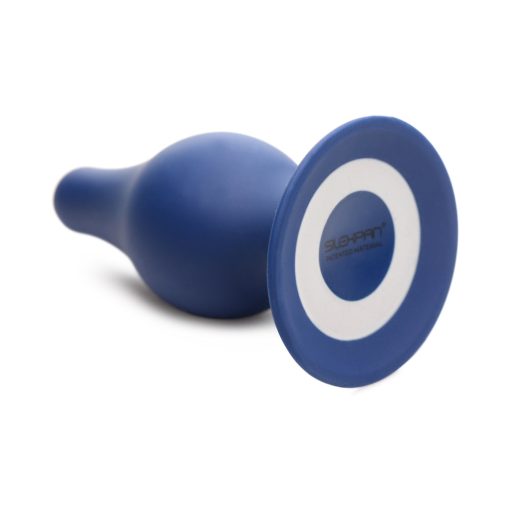 Squeeze-It Squeezable Tapered Large Anal Plug Blue - Image 4