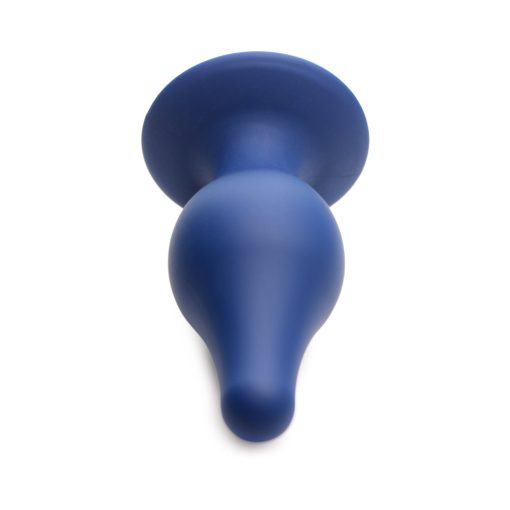 Squeeze-It Squeezable Tapered Large Anal Plug Blue - Image 5