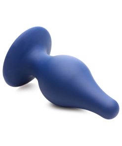 Squeeze-It Squeezable Tapered Large Anal Plug Blue