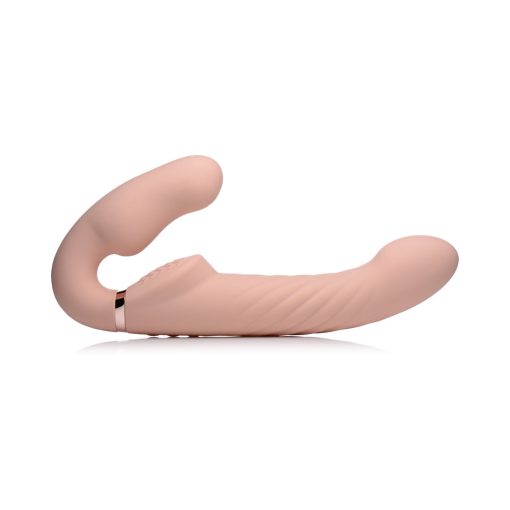 Strap U 10X Swirl Ergo-Fit Inflatable & Vibrating Strapless Strap-On Bare - Image 5