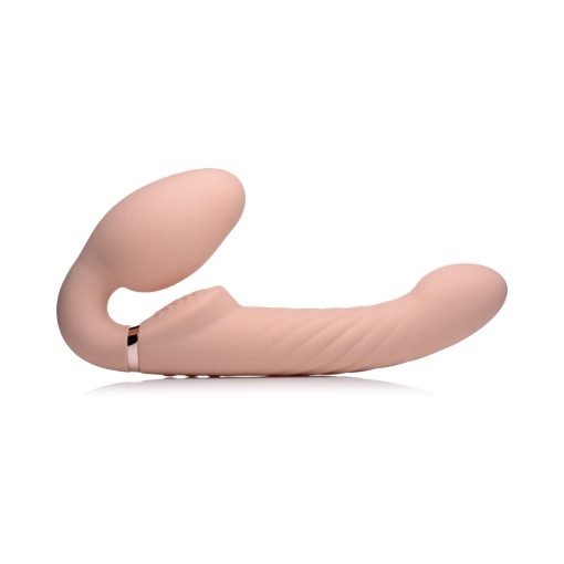 Strap U 10X Swirl Ergo-Fit Inflatable & Vibrating Strapless Strap-On Bare - Image 6
