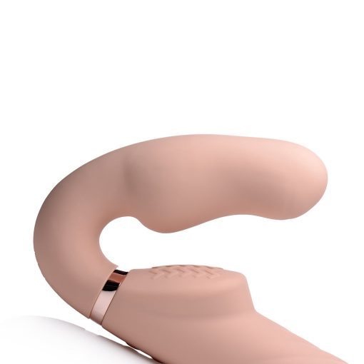 Strap U 10X Swirl Ergo-Fit Inflatable & Vibrating Strapless Strap-On Bare - Image 7