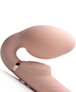 Strap U 10X Swirl Ergo-Fit Inflatable & Vibrating Strapless Strap-On Bare