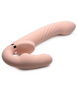Strap U 10X Swirl Ergo-Fit Inflatable & Vibrating Strapless Strap-On Bare
