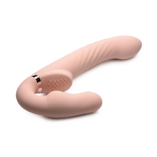 Strap U 10X Swirl Ergo-Fit Inflatable & Vibrating Strapless Strap-On Bare - Image 10