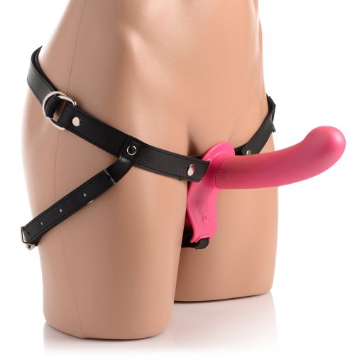 Strap U 28X Double Diva 1.5 In. Double Dildo With Harness & Remote Pink - Image 7