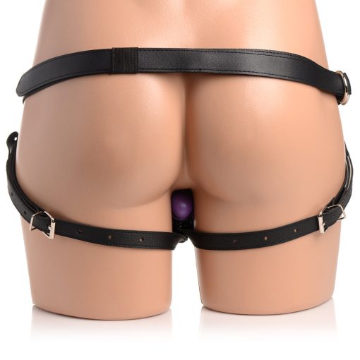 Strap U 28X Double Diva 2 In. Double Dildo With Harness & Remote Purple - Image 8