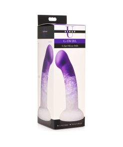 Strap U G-Swirl G-Spot Silicone Dildo Purple