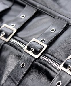 Strict Lace-Up Corset Vest & Thong L