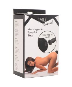 Tailz Snap-On Interchangeable Bunny Tail Black (Plug Not Included)