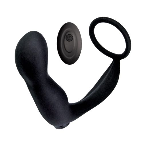Ass-Sation Remote Contoured Anal Plug Black - Image 2