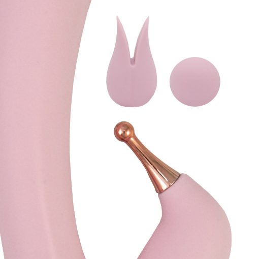Goddess Tri-Tip Personal Massager – Rechargeable, Flexible, Pink - Image 4
