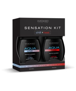 Wicked Sensual Care Sensation Kit Cooling And Warming Intimate Lubricants 1.5 Oz.