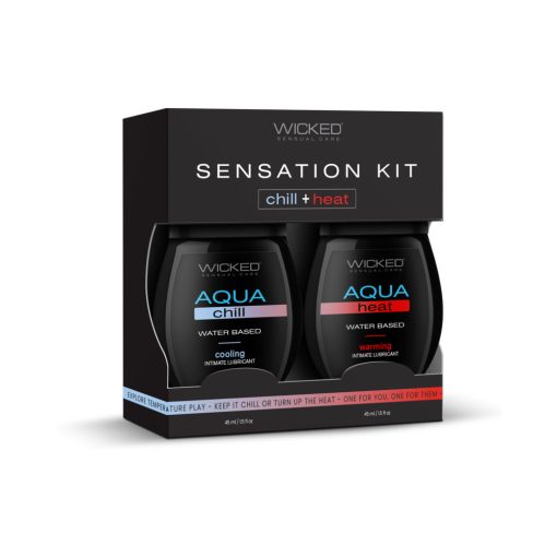 Wicked Sensual Care Sensation Kit Cooling And Warming Intimate Lubricants 1.5 Oz.