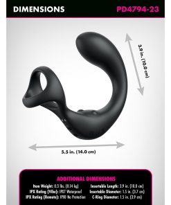 Anal Fantasy Elite Ass-Gasm Taint-Alizer Black