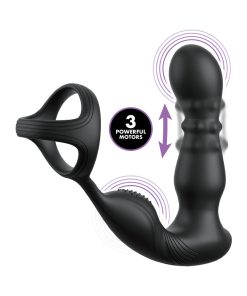 Ass-Gasm Slide & Glide – Prostate Massager with Cock Ring & Remote