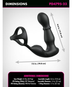 Ass-Gasm Slide & Glide – Prostate Massager with Cock Ring & Remote
