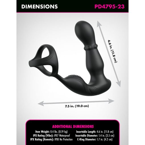 Ass-Gasm Slide & Glide – Prostate Massager with Cock Ring & Remote - Image 5