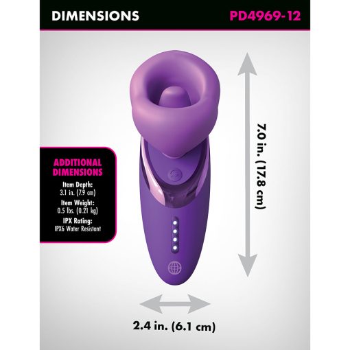Fantasy For Her Pleasure Sucker Purple - Image 6