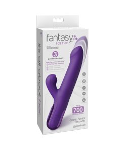 Fantasy For Her Super Sonix Thruster – Thrusting Rabbit Vibrator Purple