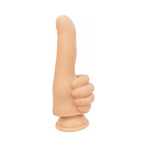 Finger Fest Thumbs Up Dildo Beige - Image 2