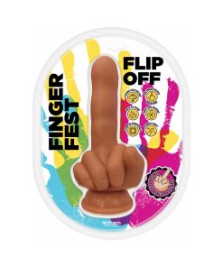 Finger Fest Flip Off Dildo Tan