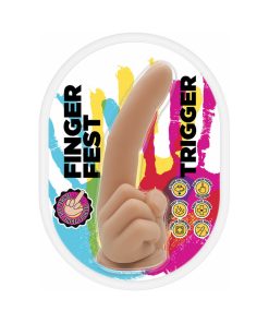 Finger Fest Trigger Dildo Beige