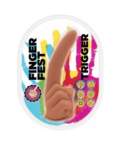 Finger Fest Trigger Dildo Tan