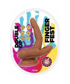 Finger Fest Double Up Dildo Tan