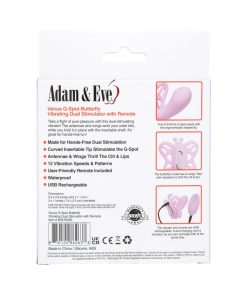 Adam & Eve Venus G-Spot Butterfly – Remote Control Hands-Free Vibrator