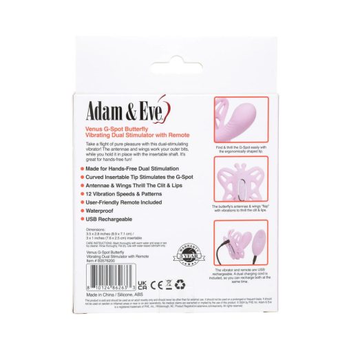 Adam & Eve Venus G-Spot Butterfly – Remote Control Hands-Free Vibrator - Image 6